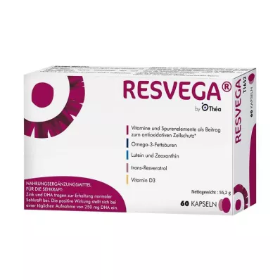 Cápsulas de resvega, 60 piezas
