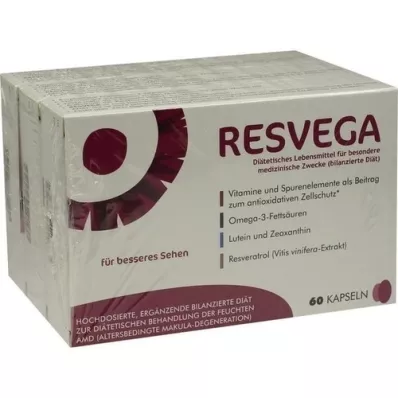 RESVEGA Cápsulas, 3X60 uds