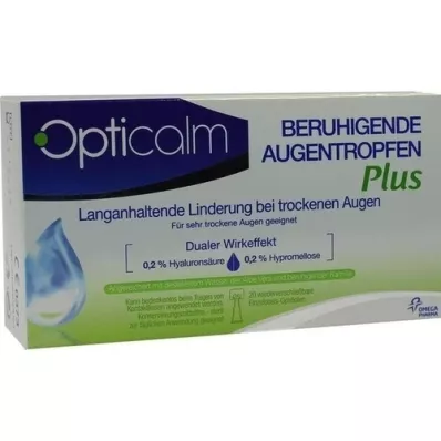 OPTICALM Colirio calmante Plus en monodosis, 20X0,5 ml