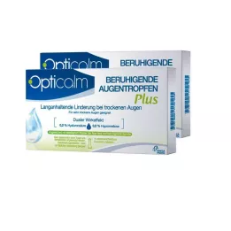Gotas para los ojos calmantes Opticalm Plus en dosis única, 20x0,5 ml