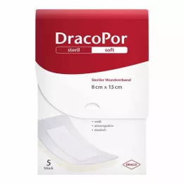 DRACOPOR Apósito estéril 8x15 cm, 5 uds