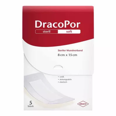 DRACOPOR Apósito estéril 8x15 cm, 5 uds DRACOPOR Apósito estéril 8x15 cm, 5 uds