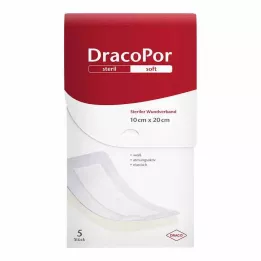 DRACOPOR Apósito 10x20 cm estéril, 5 uds