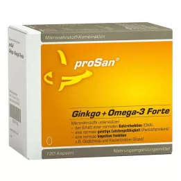 PROSAN Ginkgo+Omega-3 Forte Cápsulas, 120 Cápsulas