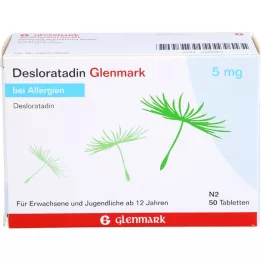 DESLORATADIN Glenmark 5 mg comprimidos, 50 uds