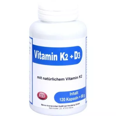 VITAMIN K2+D3 Berco Cápsulas, 120 Cápsulas