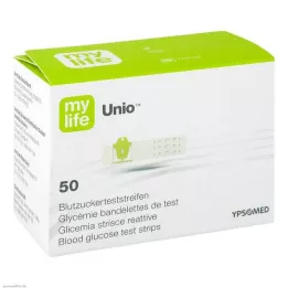 MYLIFE Tiras reactivas de glucosa en sangre Unio, 50 unidades