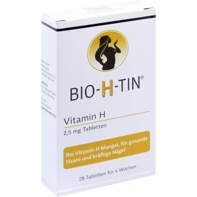 BIO-H-TIN Vitamina H 2,5 mg durante 4 semanas comprimidos, 28 uds