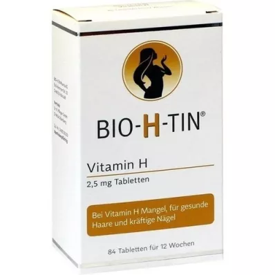 BIO-H-TIN Vitamina H 2,5 mg durante 12 semanas comprimidos, 84 uds