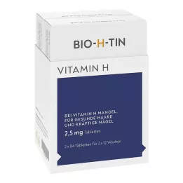 BIO-H-TIN Vitamina H 2,5 mg durante 2x12 semanas tbl, 2X84 uds