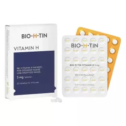 BIO-H-TIN Vitamina H 5 mg para 4 meses comprimidos, 60 uds