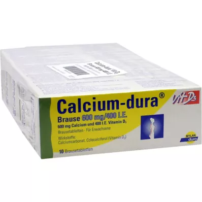 CALCIUM DURA Vit D3 Efervescente 600 mg/400 U.I., 50 uds