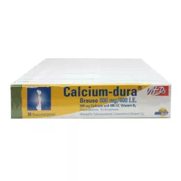 CALCIUM DURA Vit D3 Efervescente 600 mg/400 U.I., 120 uds