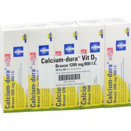 CALCIUM DURA Vit D3 Efervescente 1200 mg/800 U.I., 50 uds