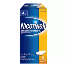NICOTINELL Chicle fruta tropical 4 mg, 96 uds