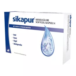 SIKAPUR Cápsulas de gelatina blanda de ácido silícico con biotina, 30 uds