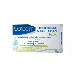 Gotas para los ojos calmantes Opticalm Plus en dosis única, 10x0,5 ml