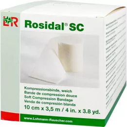 ROSIDAL SC Venda de compresión suave 10 cm x 3,5 m, 1 ud