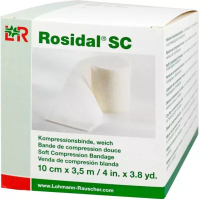 Rosidal SC vendaje de compresión suave 10 cm x 3,5 m, 1 ud