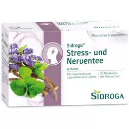 SIDROGA Bolsa de filtro de té Stress and Nerve, 20X2,0 g