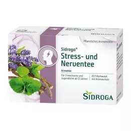 SIDROGA Bolsa de filtro de té Stress and Nerve, 20X2,0 g
