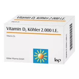 VITAMIN D3 KÖHLER 2.000 U.I. cápsulas, 120 uds