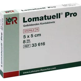 LOMATUELL Por 5x5 cm estéril, 8 uds