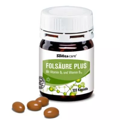SOVITA CARE Ácido fólico Plus, 120 cápsulas