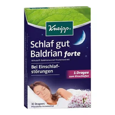 Kneipp Dormir bien Valeriana Forte Tabletas recubiertas, 30 PCS