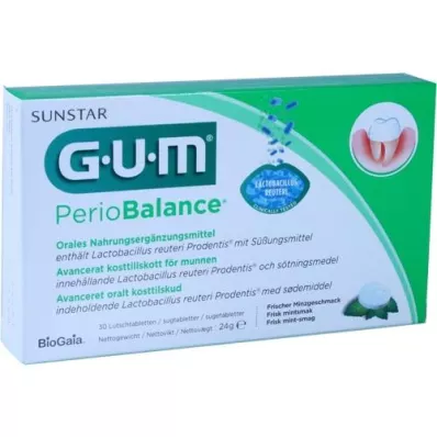 GUM Pastillas Periobalance, 30 unidades