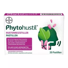 PHYTOHUSTIL Pastillas para aliviar la irritación de la tos, 20 uds