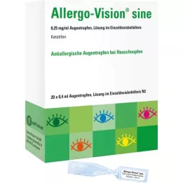 ALLERGO-VISION sine 0,25 mg/ml AT en dosis única, 20X0,4 ml