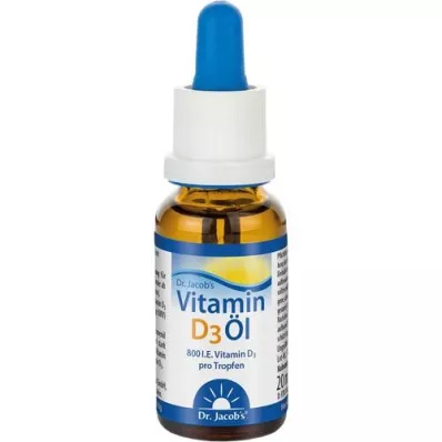 VITAMIN D3 ÖL Gotas Dr.Jacobs, 20 ml