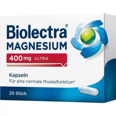 BIOLECTRA Magnesio 400 mg ultra cápsulas, 20 uds