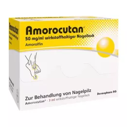 AMOROCUTAN 50 mg/ml esmalte de uñas con sustancia activa, 3 ml