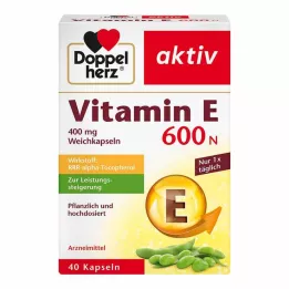 DOPPELHERZ Vitamina E 600 N Cápsulas blandas, 40 uds