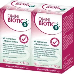 OMNI BiOTiC 6 Envase doble de polvos, 2X60 g