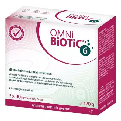 Omni Biotic 6 en polvo, 2x60 g