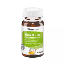SOVITA CARE Vitamina C 300 cápsulas de larga duración, 90 uds