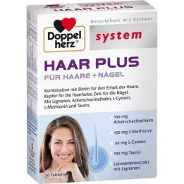 DOPPELHERZ Pastillas del sistema Hair Plus, 30 unidades