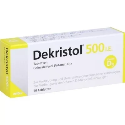DEKRISTOL 500 pastillas I.E., 50 unidades