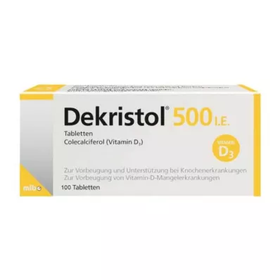 Dekristol 500 UI tabletas, 100 st