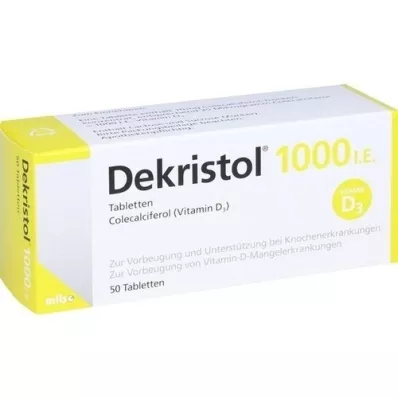 DEKRISTOL 1.000 pastillas I.U., 50 unidades