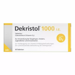 DEKRISTOL 1.000 pastillas I.U., 50 unidades