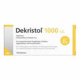 DEKRISTOL 1.000 pastillas I.U., 100 unidades