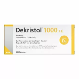 DEKRISTOL 1.000 pastillas I.U., 200 unidades