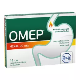 OMEP HEXAL 20 mg cápsulas duras con recubrimiento entérico, 14 uds