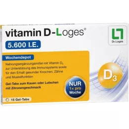 VITAMIN D-LOGES 5.600 U.I. tableta masticable de depósito semanal, 15 uds