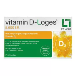 VITAMIN D-LOGES 5.600 U.I. tableta masticable de depósito semanal, 15 uds