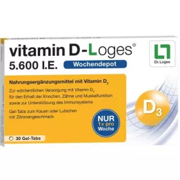 VITAMIN D-LOGES 5.600 U.I. tableta masticable de depósito semanal, 30 uds